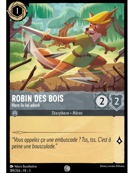 S3 - 189/204 - Robin des Bois : Hors-la-loi adoré - Disney Lorcana - Série 3