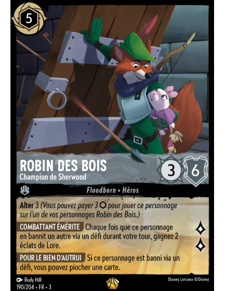 S3 - 190/204 - Robin des Bois : Champion de Sherwood - Disney Lorcana - Série 3