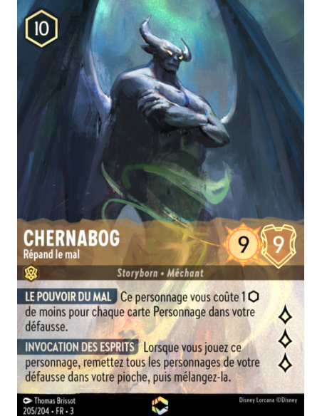 S3 - 205/204 - Chernabog : Répands le mal - Enchantée - Disney Lorcana - Série 3