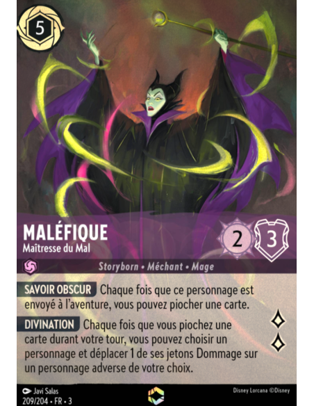 S3 - 209/204 - Maléfique : Maîtresse du Mal - Enchantée - Disney Lorcana - Série 3