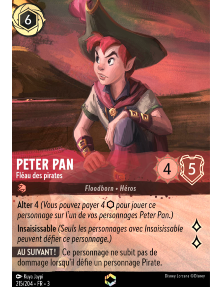 S3 - 215/204 - Peter Pan : Fléau des pirates - Enchantée - Disney Lorcana - Série 3