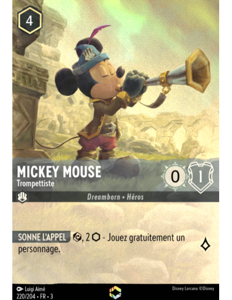 S3 - 220/204 - Mickey Mouse : Trompettiste - Enchantée - Disney Lorcana - Série 3