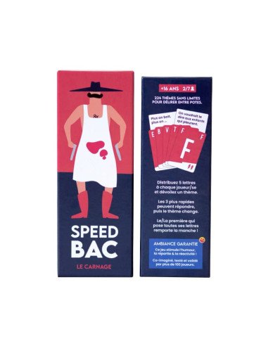 Speed bac - Version jaune - Jeu de lettre - Boite - graphisme - Illustration - Cartes - Matériel - Dos - Règles Speed bac - Version jaune - Jeu de lettre - Boite - graphisme - Illustration - Cartes - Matériel - Dos - Règles