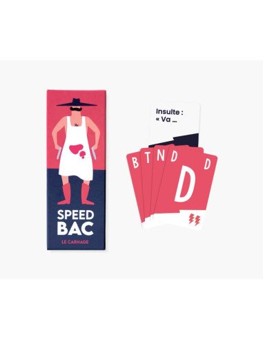 Speed bac - Version jaune - Jeu de lettre - Boite - graphisme - Illustration - Cartes - Matériel Speed bac - Version jaune - Jeu de lettre - Boite - graphisme - Illustration - Cartes - Matériel