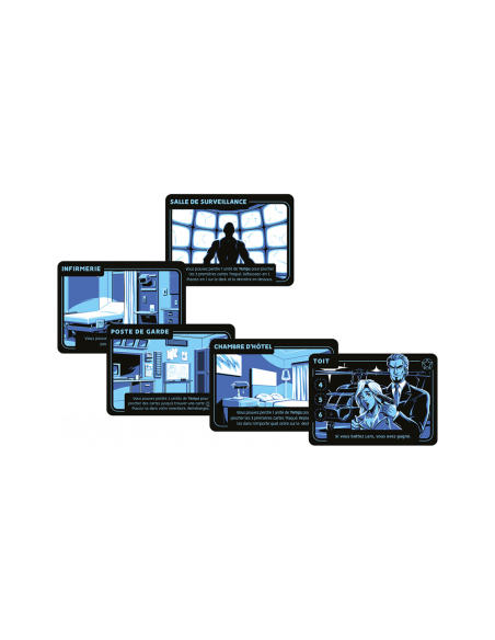 TRAQUÉ : Kobayashi Tower - Jeux de société - Jeux Solo - contenu - matériel - visuel - cartes