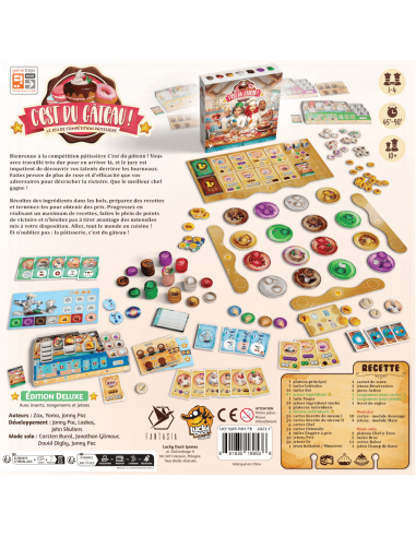 C'est du gâteau : Deluxe vers. - Jeux de société - Jeux Initiés - dos de la boîte