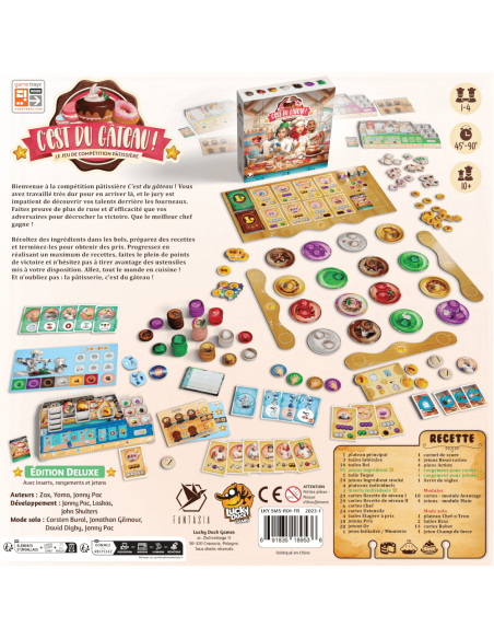 C'est du gâteau : Deluxe vers. - Jeux de société - Jeux Initiés - dos de la boîte