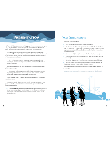 Tel Ulysse - Jeux de Rôle - Jeux Solo - contenu - matériel - visuel