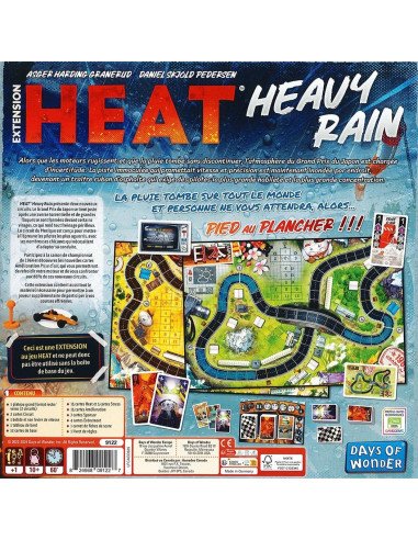 Heat - Heavy Rain - Extension - Jeux de société - Boite - Dos -Règles