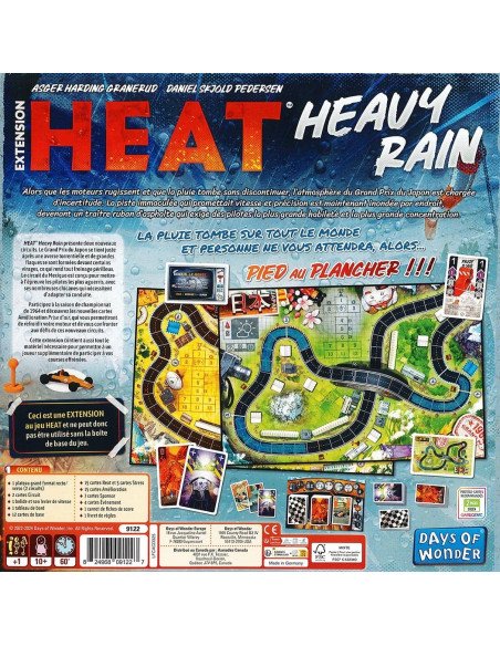 Heat - Heavy Rain - Extension - Jeux de société - Boite - Dos -Règles