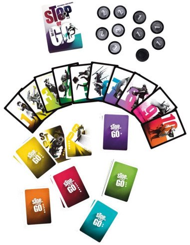 Stop me Or let me Go - Jeux de société - Jeux Familiaux - contenu - matériel - visuel - cartes