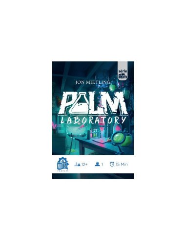 Palm Laboratory - Jeu solo - Jeu de société - Boite - Graphisme - Illustration
