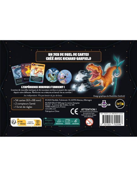 Mindbug : Eternité Suprême - Jeux de société - Jeux 2 Joueurs - dos de la boîte