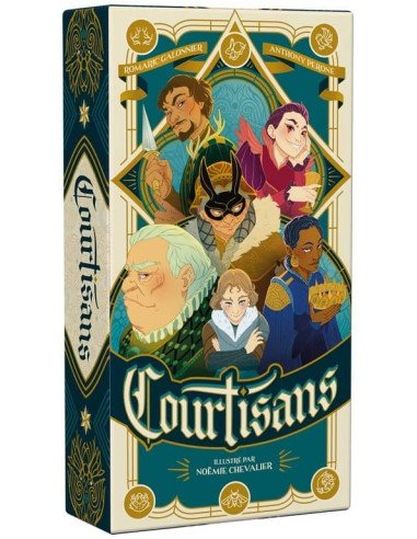 Courtisans - Jeux de société - Boite - Graphisme - Illustrations