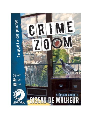 Crime Zoom : Oiseau de Malheur - Jeu d'enquète - Boite - Paris - Illustration