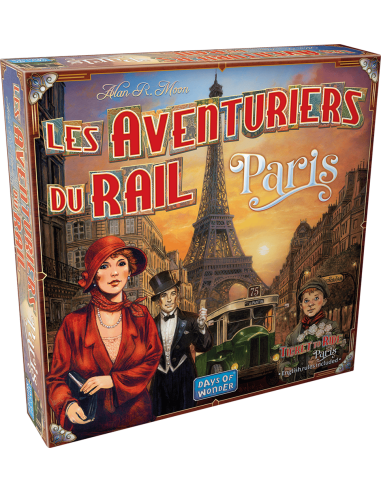 Les Aventuriers du Rail : Paris - Jeux de société - Jeux Familiaux - cover - couverture - boîte