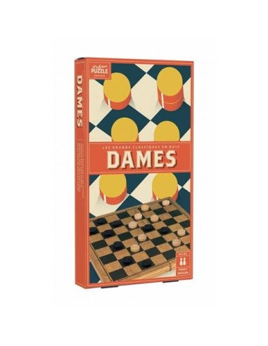 Dames bois vintage - Jeux de société - Jeux Classiques - cover - couverture - boîte