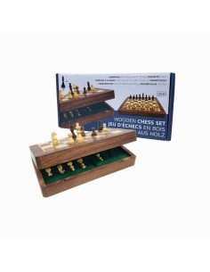 Jeu d'Echec Pliable 18cm (Roi 31mm) - Jeux de société - Jeux Classiques - cover - couverture - boîte