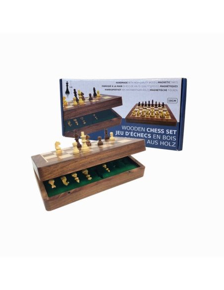 Jeu d'Echec Pliable 18cm (Roi 31mm) - Jeux de société - Jeux Classiques - cover - couverture - boîte