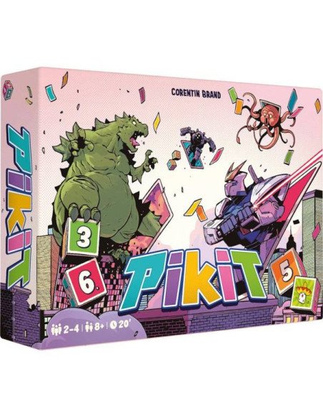 jeux de société - Pikit - Dé - cartes - familial - japon - Monstre - Boite - Graphisme