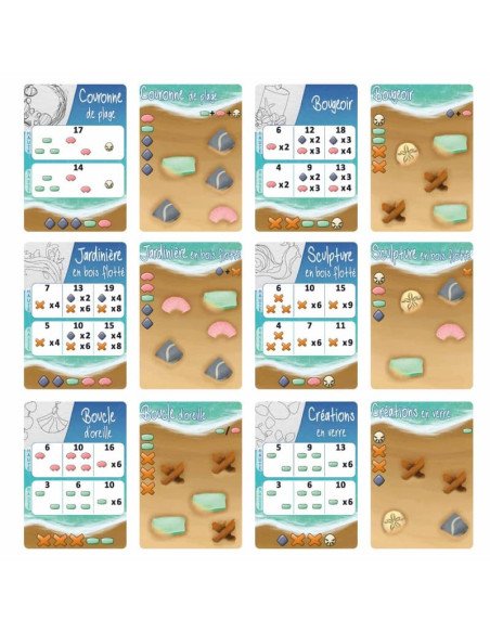 Marées (MicroGame) - Jeux de société - Jeux 2 Joueurs - contenu - matériel - visuel - cartes