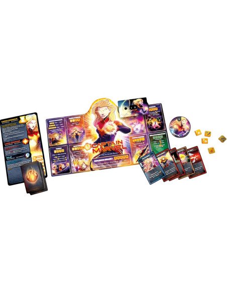 Dice Throne Marvel : Black Panther, Captain Marvel, Black Widow, Dr Strange