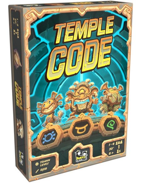 Temple code - Jeux de société - Boite - graphisme - Illustration - déduction