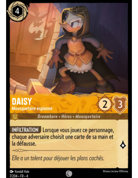 S4 - 007/204 - Daisy Duck : Mousquetaire espionne - Disney Lorcana - Série 4