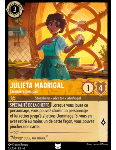 S4 - 013/204 - Julieta Madrigal : Cuisinière hors pair - Disney Lorcana - Série 4
