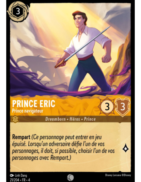 S4 - 021/204 - Prince Eric : Prince navigateur - Disney Lorcana - Série 4