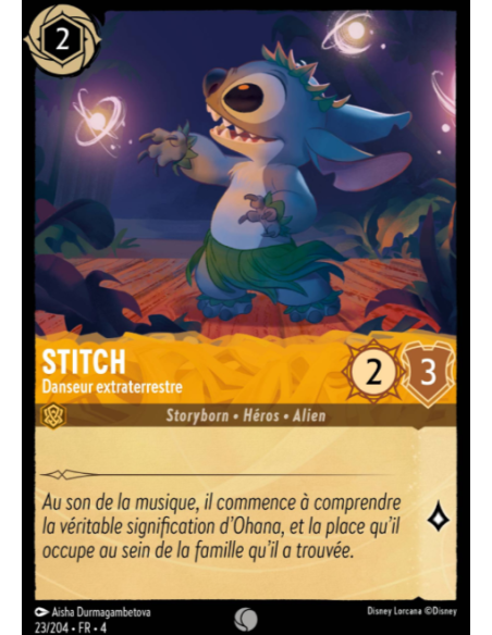 S4 - 023/204 - Stitch : Danseur extraterrestre - Disney Lorcana - Série 4