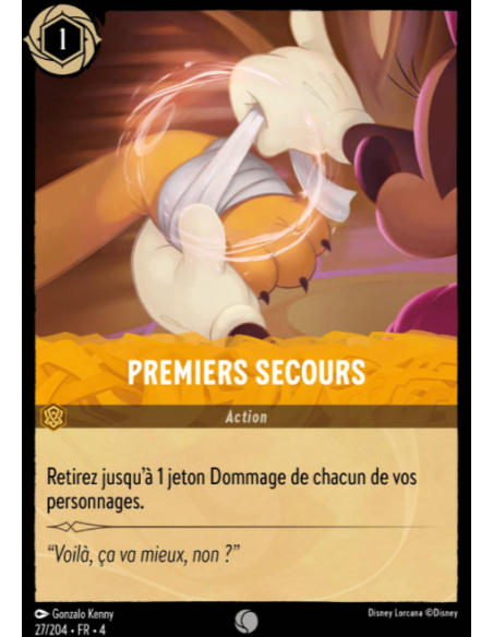 S4 - 027/204 - Premier secours - Disney Lorcana - Série 4