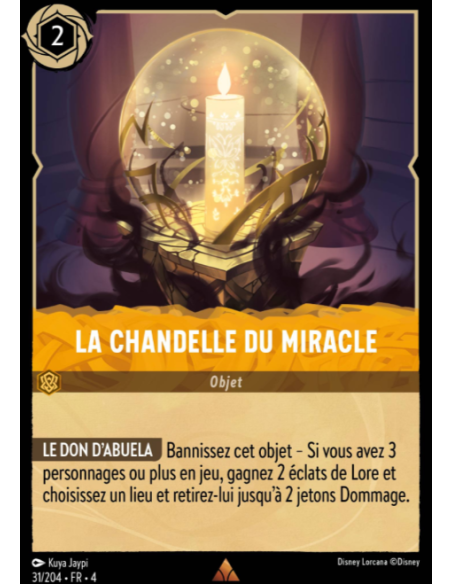 S4 - 031/204 - La chandelle du miracle - Disney Lorcana - Série 4