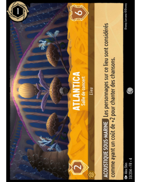 S4 - 033/204 - Atlantica : Salle de concert - Disney Lorcana - Série 4
