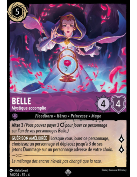 S4 - 036/204 - Belle : Mystique accomplie - Disney Lorcana - Série 4
