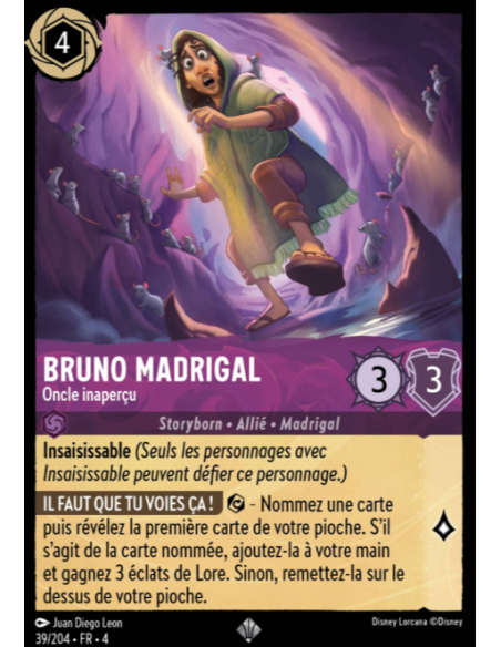 S4 - 039/204 - Bruno Madrigal : Oncle inaperçu - Disney Lorcana - Série 4