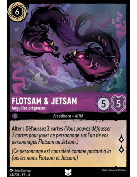 S4 - 044/204 - Flotsam & Jetsam : Anguilles piégeuses - Disney Lorcana - Série 4