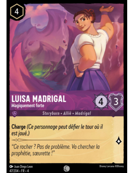 S4 - 047/204 - Luisa Madrigal : Magiquement forte - Disney Lorcana - Série 4