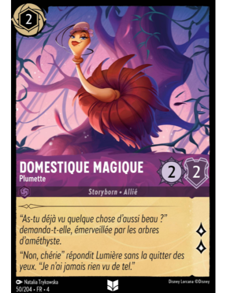 S4 - 050/204 - Domestique magique : Plumette - Disney Lorcana - Série 4