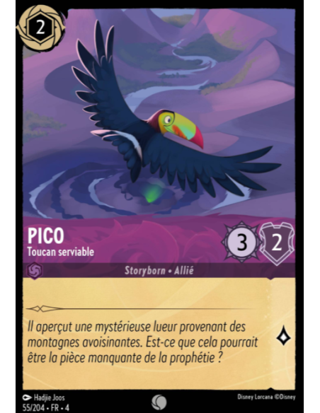 S4 - 055/204 - Pico : Toucan serviable - Disney Lorcana - Série 4