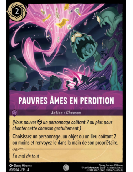 S4 - 060/204 - Pauvres âmes en perdition - Disney Lorcana - Série 4