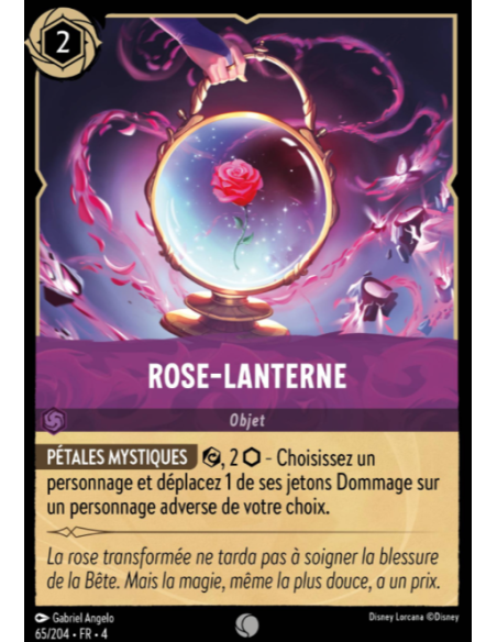 S4 - 065/204 - Rose - lanterne - Disney Lorcana - Série 4