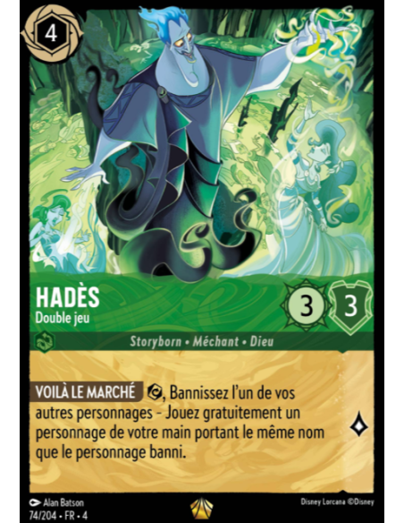 S4 - 074/204 - Hadès : Double jeu - Disney Lorcana - Série 4
