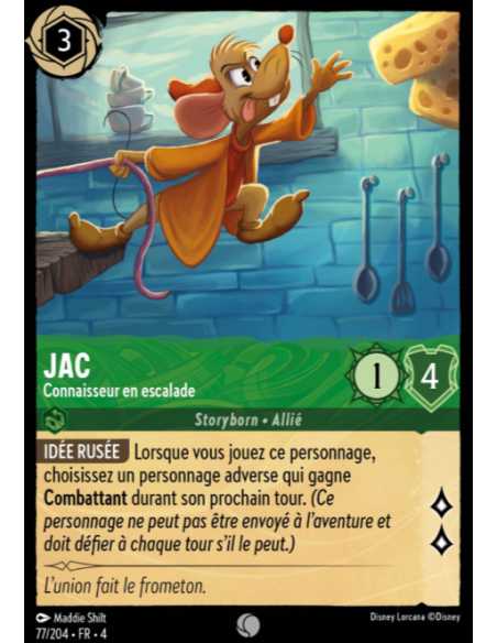 S4 - 077/204 - Jac : Connaisseur en escalade - Disney Lorcana - Série 4