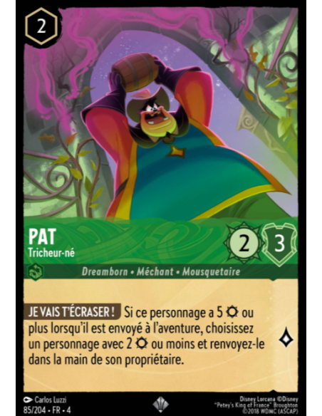 S4 - 085/204 - Pat : Tricheur-né - Disney Lorcana - Série 4