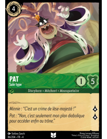 S4 - 086/204 - Pat : Sale type - Disney Lorcana - Série 4