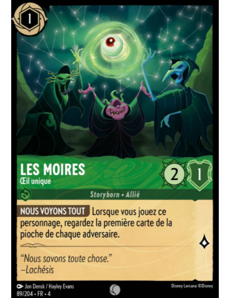 S4 - 089/204 - Les Moires : Oeil unique - Disney Lorcana - Série 4