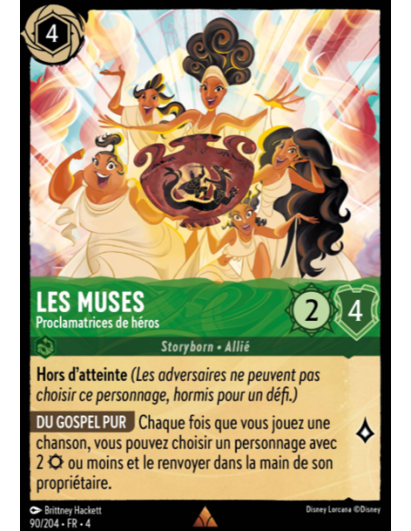 S4 - 090/204 - Les Muses : Proclamatrices de héros - Disney Lorcana - Série 4