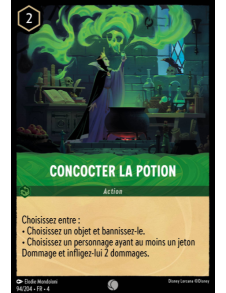 S4 - 094/204 - Concocter la potion - Disney Lorcana - Série 4