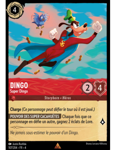 S4 - 107/204 - Dingo : Super Dingo - Disney Lorcana - Série 4